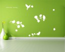 Branches, Birds and Leaves Wall Decal Vinyl Tree Art Stickers